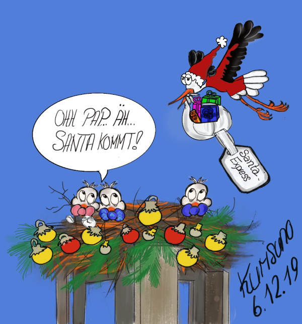 Cartoon: Pap äh Santa is coming 1