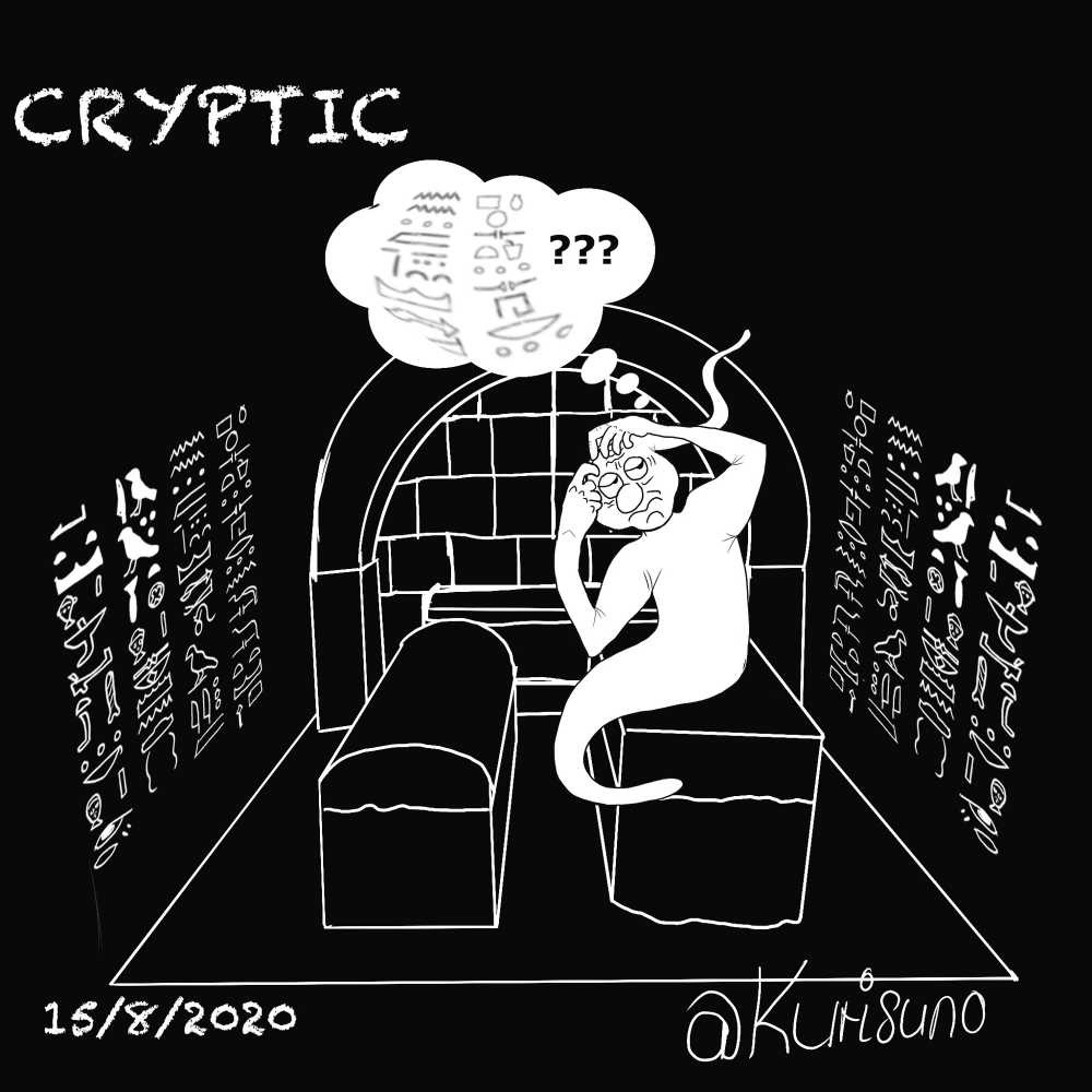 Cartoon: #Aughost2020 Cryptic 1