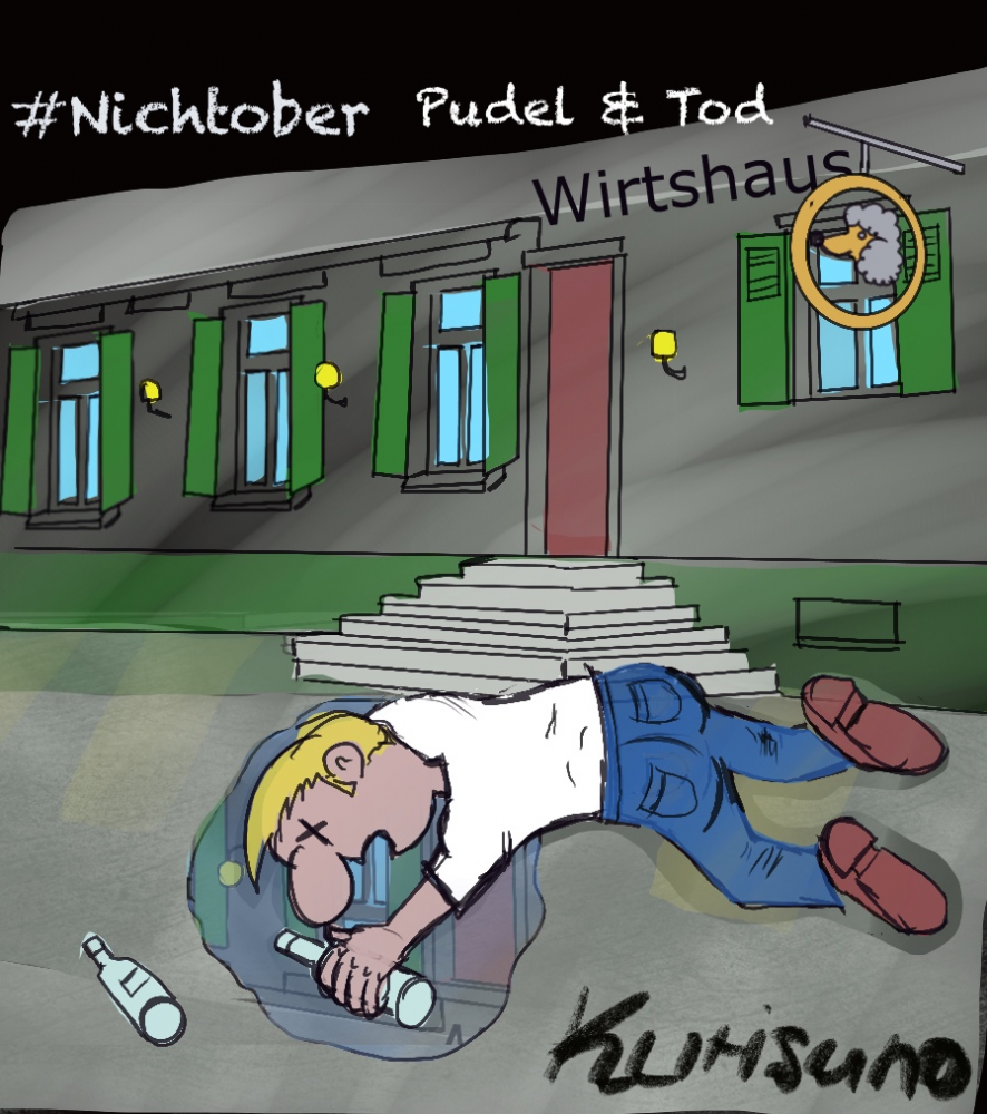 Cartoon: #Nichtober Pudel & Tod 1