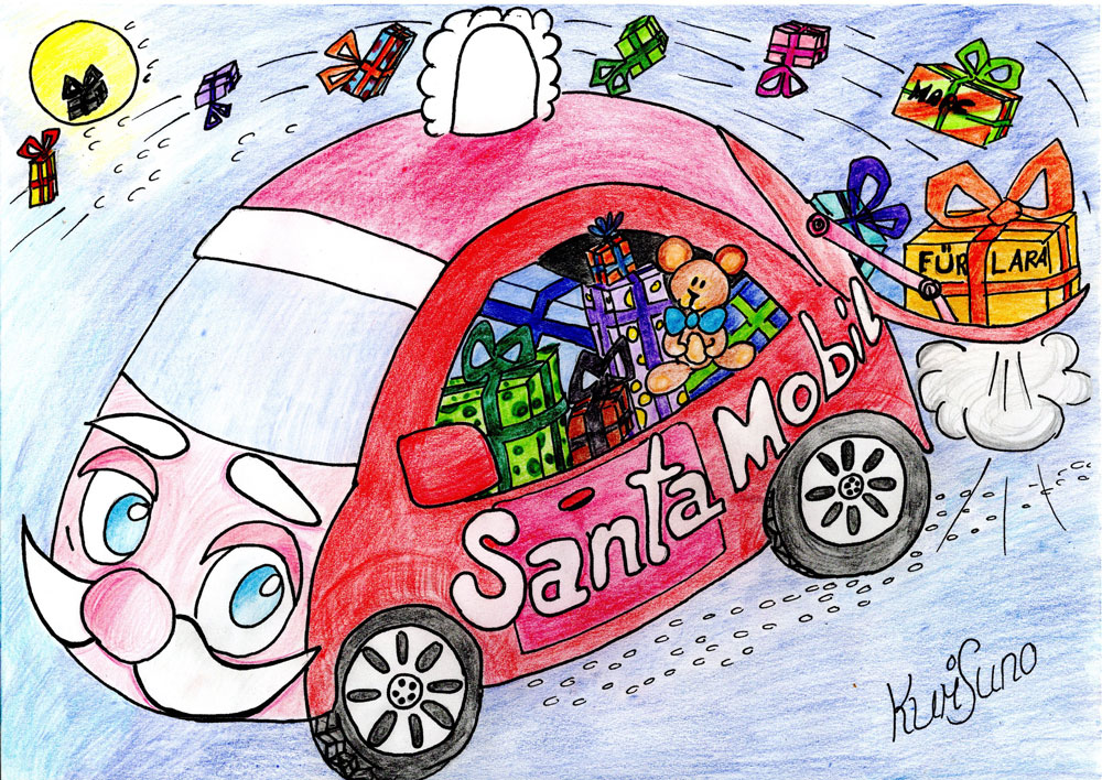 Cartoon: UpVentskalender Weihnachtsschlitten 1