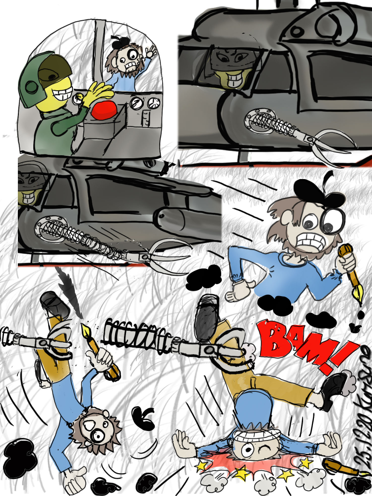 Comic: Antwort auf Tintenattacke von Wosch 1