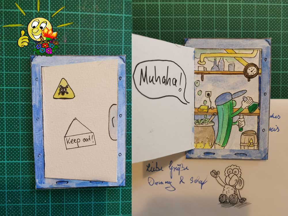 Illustration: KaKAO Karte Nr. 12 und 13 für Danny 4