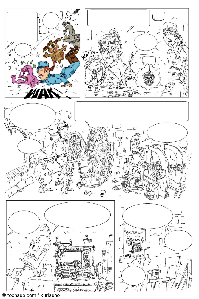 Cartoon: Making of Kolorierung "Lautstark im Weltraum 5" 1