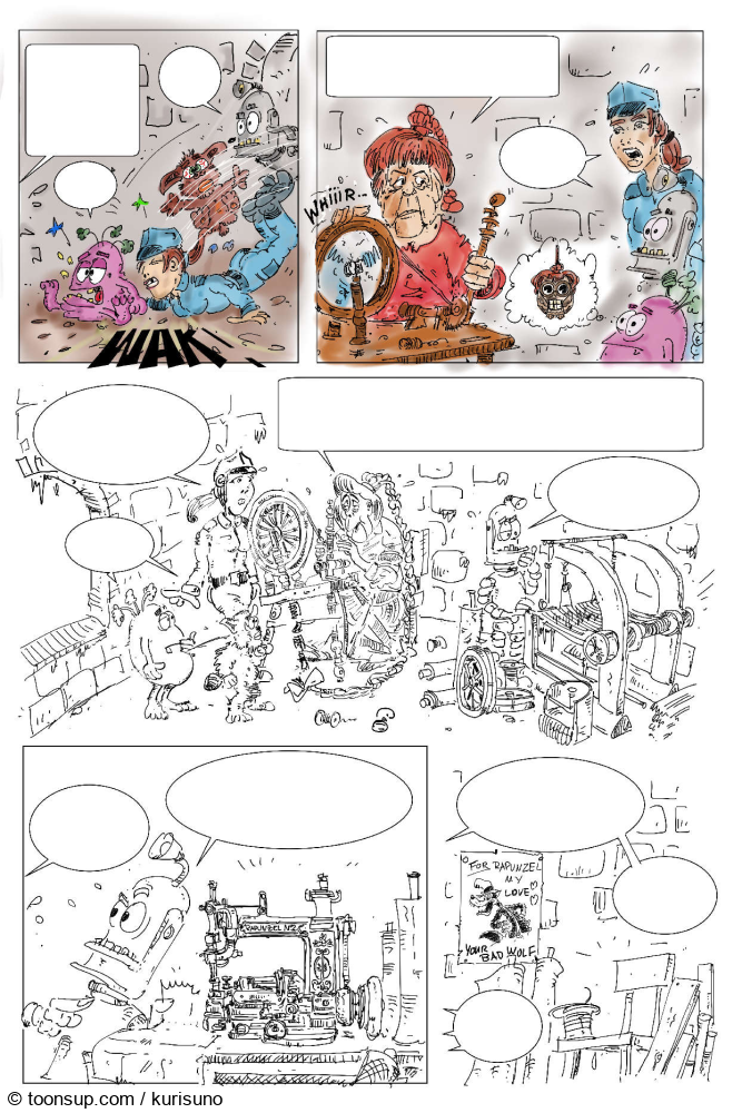 Cartoon: Making of Kolorierung "Lautstark im Weltraum 5" 2