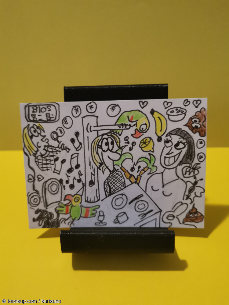 Illustration: Kakao Karten für boy - Herbst Laune 2