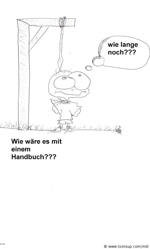 Cartoon: erste Schritte 1