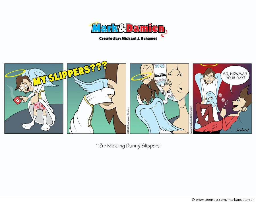 Comic: 113 - Missing Bunny Slippers 1