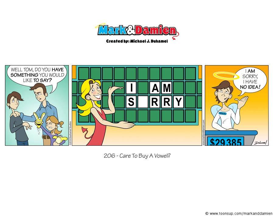 Comic: 206 - Care To Buy A Vowel? 1
