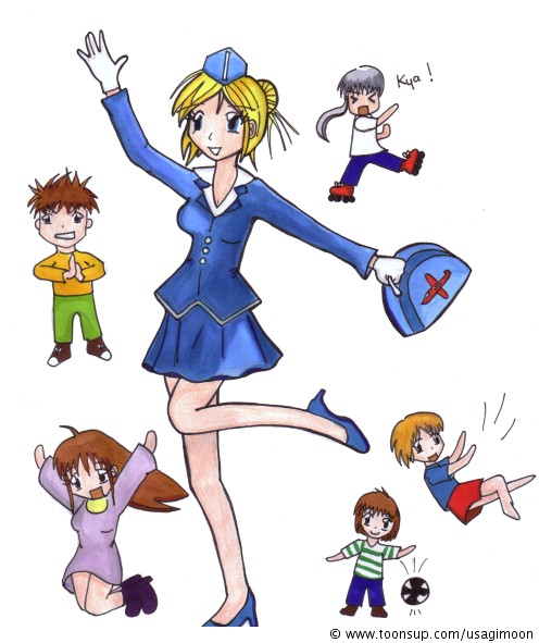 Illustration: Stewardess Manga 1