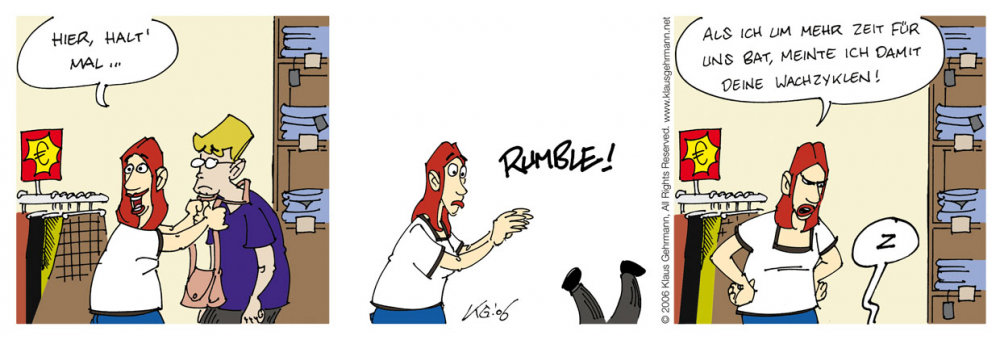 Comic: Klaus, Anja und Lisi (Aus dem Alltag eines Comiczeichner-Papas) 4