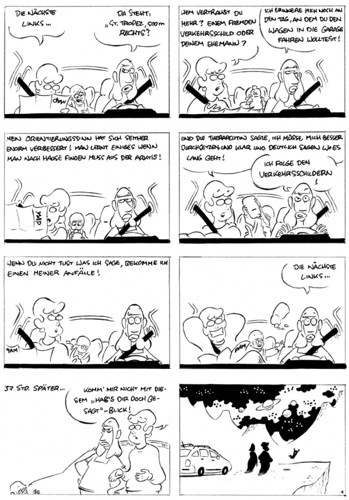 Comic: Ferien mit Klaus, Anja und Lisi 1