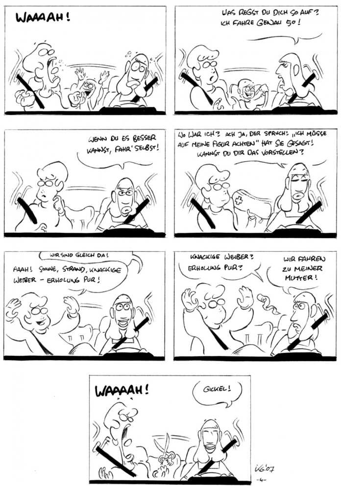 Comic: Ferien mit Klaus, Anja und Lisi 4
