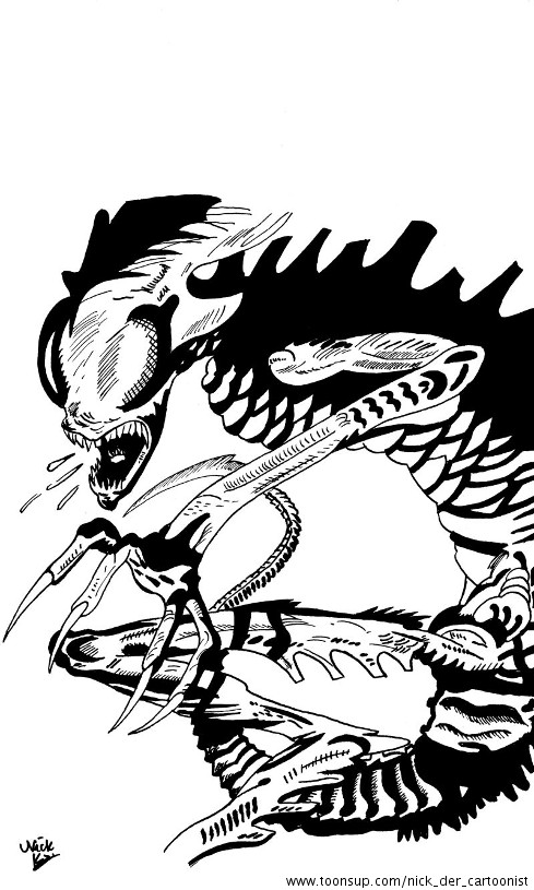 Concept Art / Character Design: Alien 1