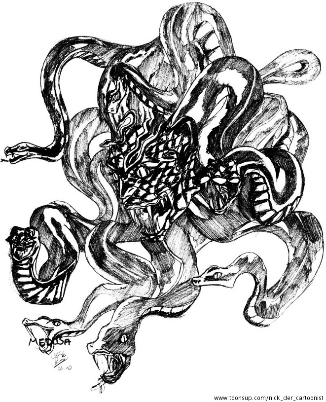 Concept Art / Character Design: Castlevania Medusa 1