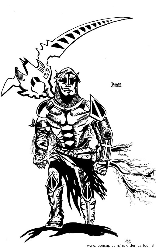 Concept Art / Character Design: Dantes Inferno 1