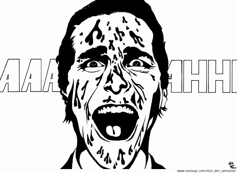 Karrikatur: American Psycho 1