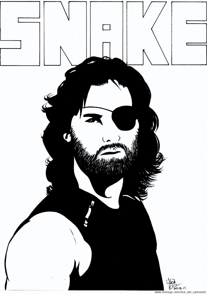 Karrikatur: Snake Plissken 1