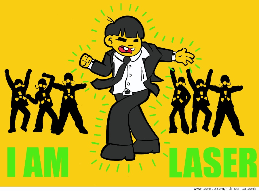 Cartoon: I AM LASER 1