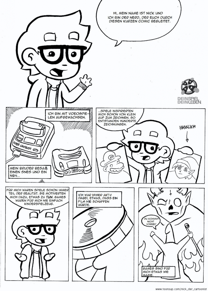 Comic: Dein Spiel. Dein Leben.-Beitrag 2