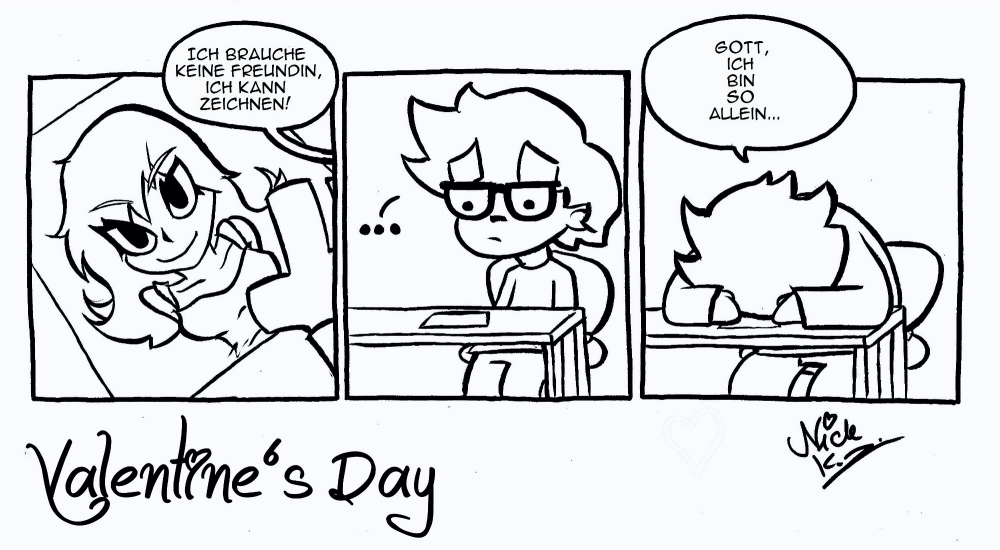 Cartoon: Nick's Valentine's Day 1