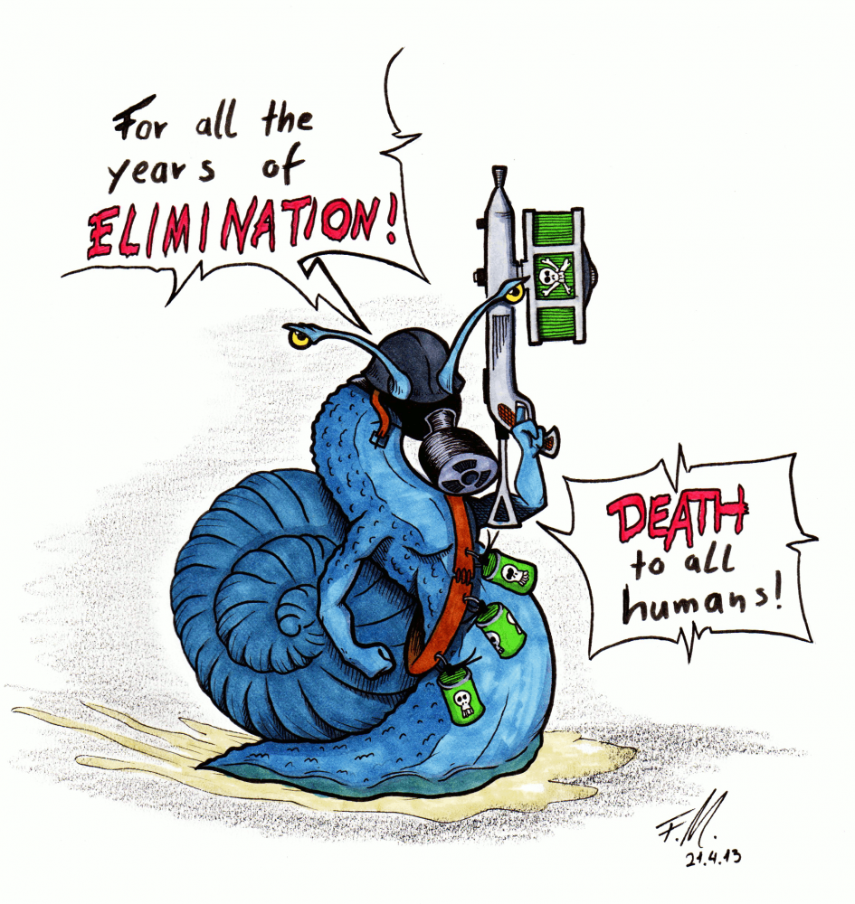 Cartoon: Snail Warrior 1