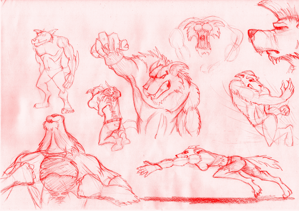Concept Art / Character Design: Werwolf 1