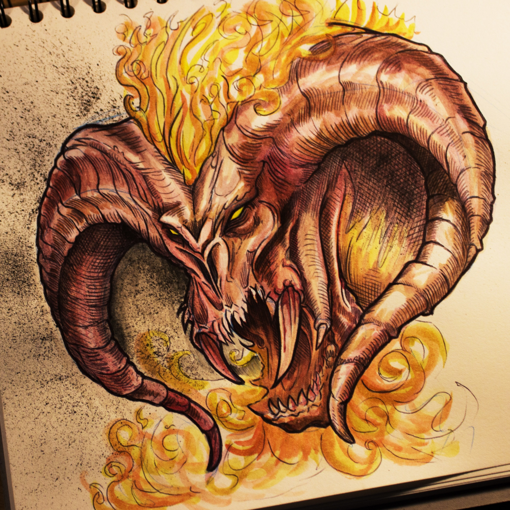 Concept Art / Character Design: Balrog von Morgoth 2
