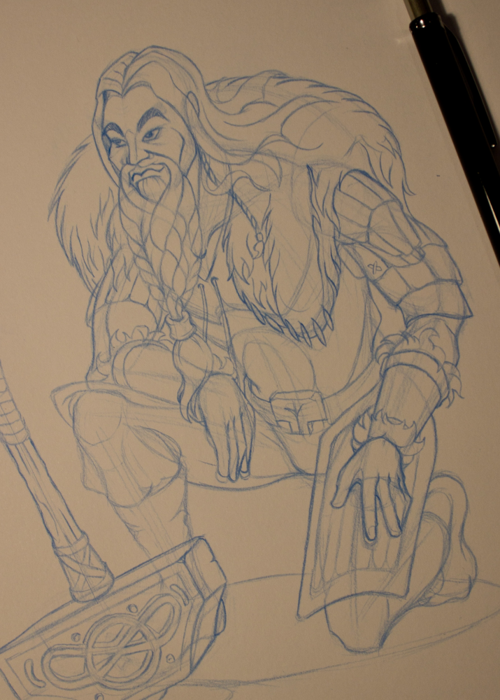 Concept Art / Character Design: Thor Gott des Donners 1