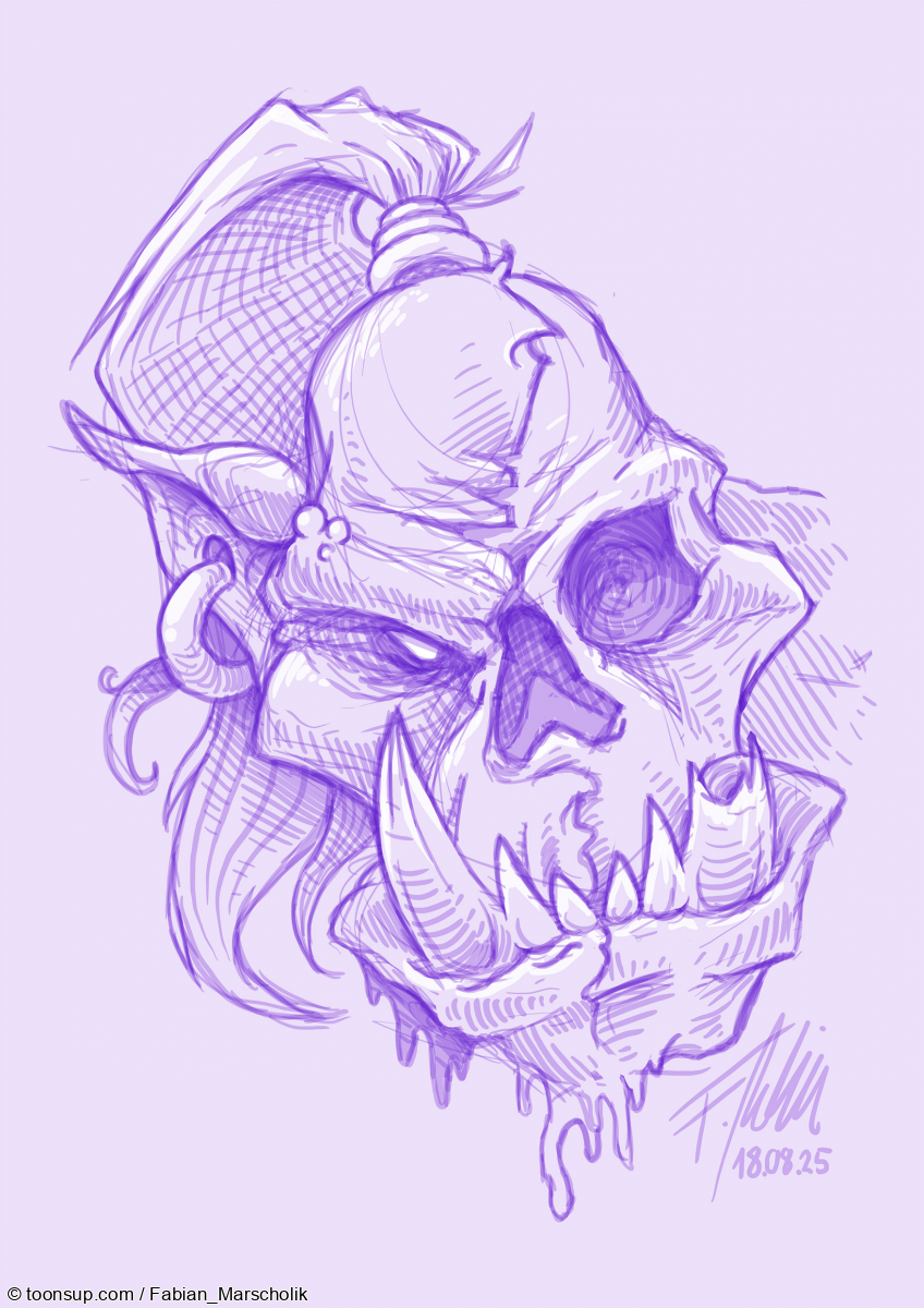 Concept Art / Character Design: Zombie Ork 1
