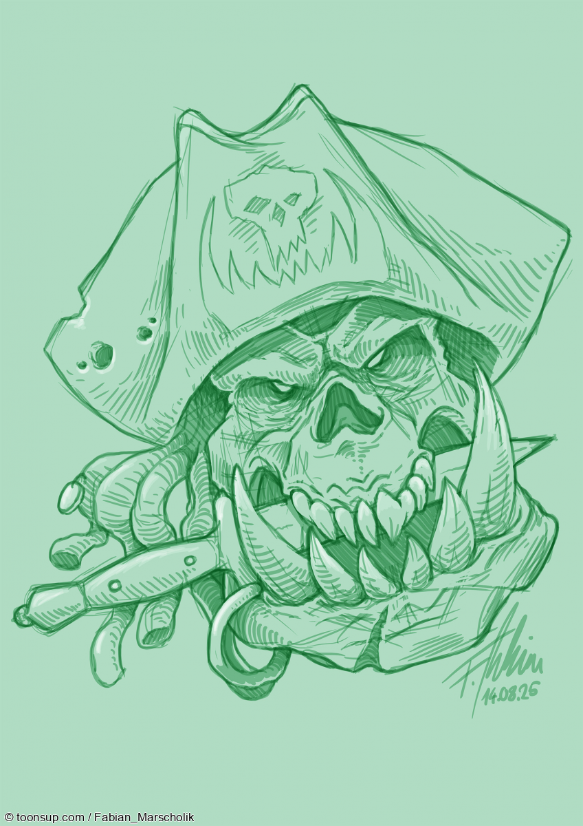 Concept Art / Character Design: Pirat Orc 1