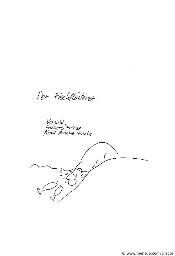 Cartoon: Der Fischflüsterer 1