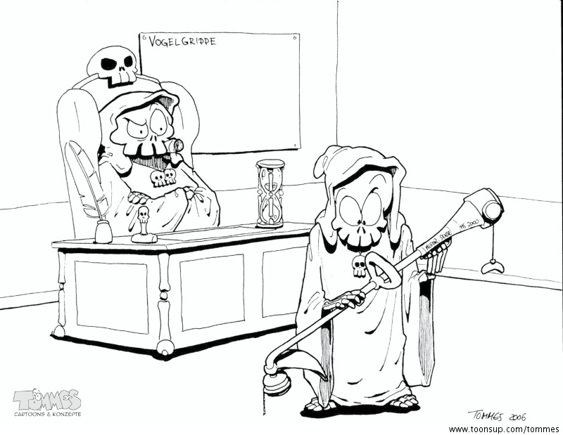 Cartoon: Tods neue Sense 1