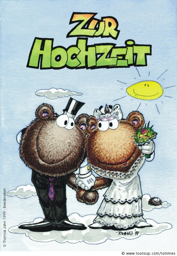 Cartoon: Bommel - zur Hochzeit 1