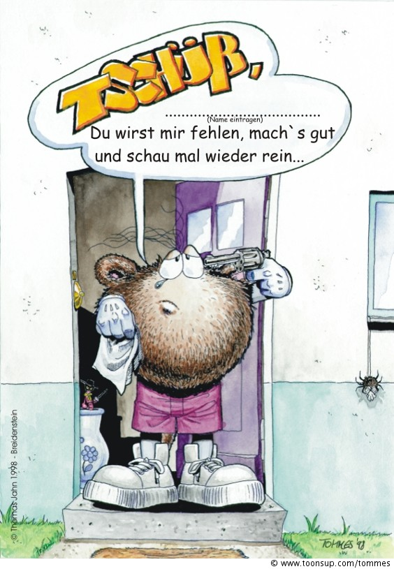 Cartoon: Bommel - Abschied 1