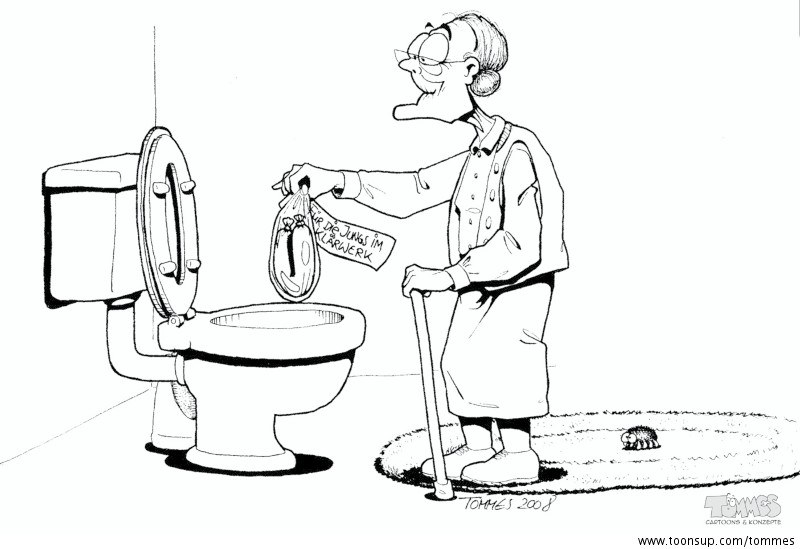 Cartoon: Oma Erna endlich in Farbe 1
