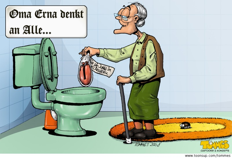 Cartoon: Oma Erna endlich in Farbe 3