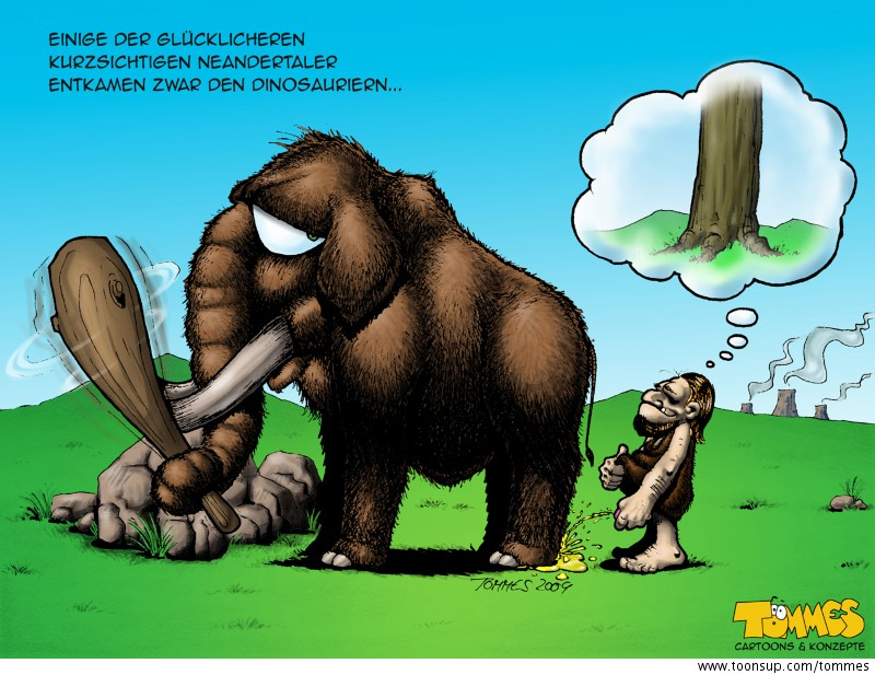 Cartoon: Farbige Neandertaler Teil 2 2