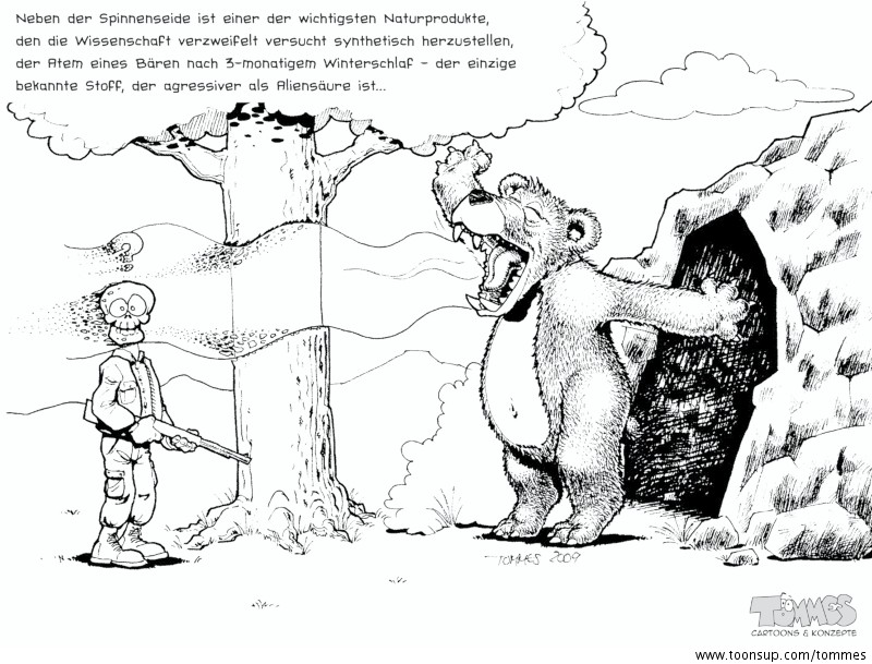 Cartoon: Bärenatem...bunt 1
