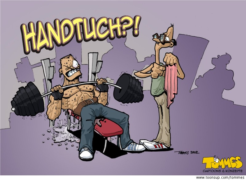 Illustration: Zeichnung für ein Fitness-Studio 1