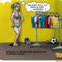 Weibliche Fußballfans