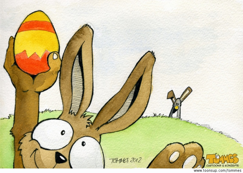 Illustration: Noch ein kleiner Teamwork-Osterhase 2