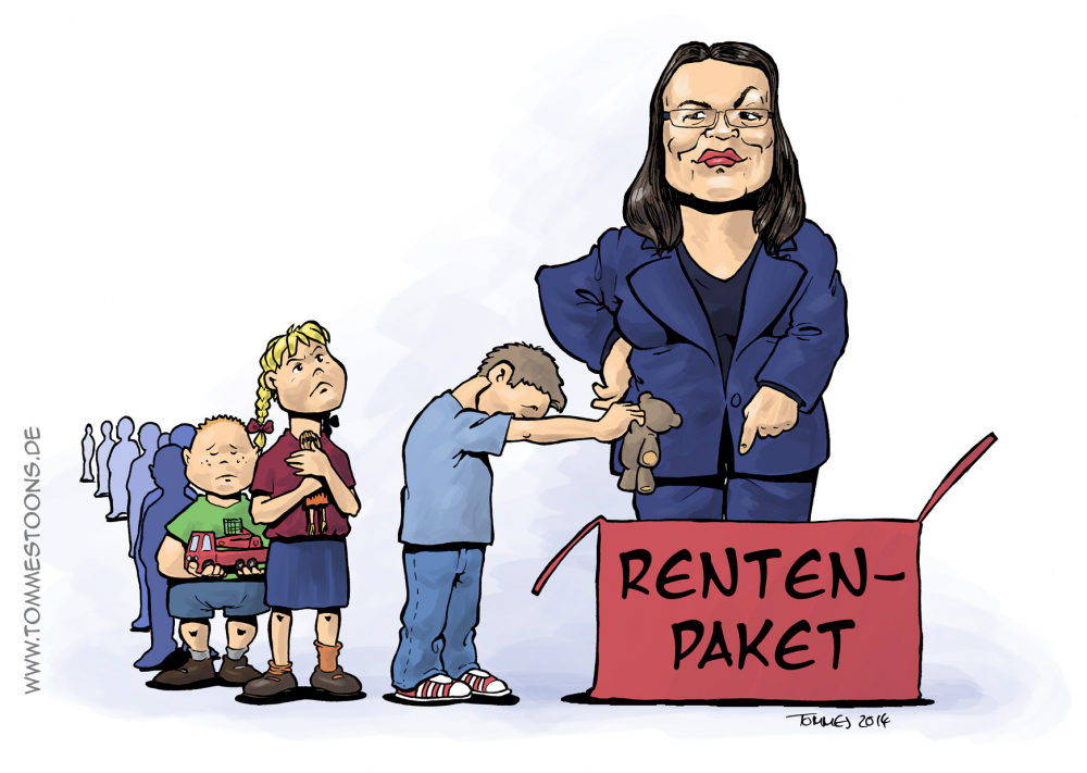 Karrikatur: Rentenpaket 1
