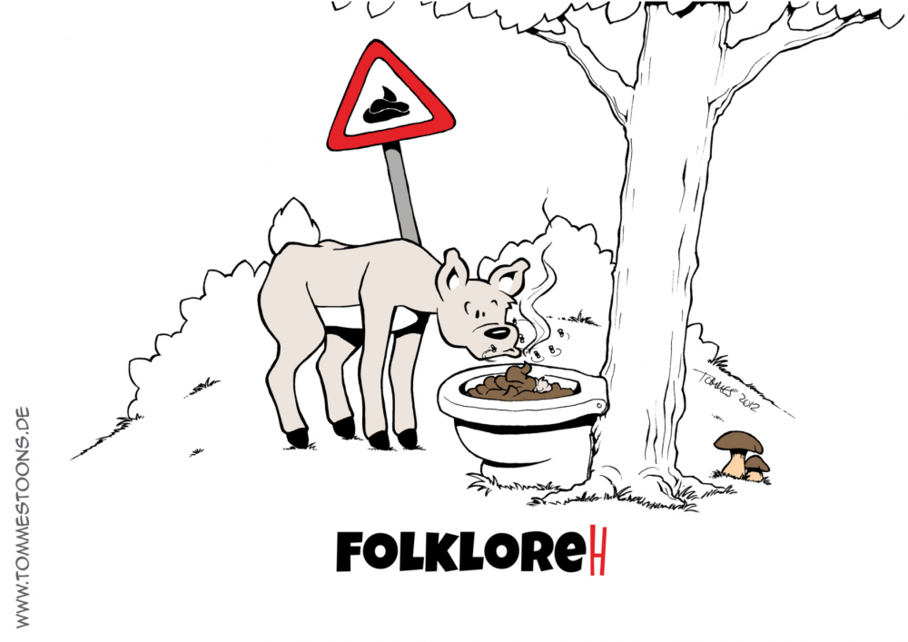 Cartoon: Folklo-Reh 1
