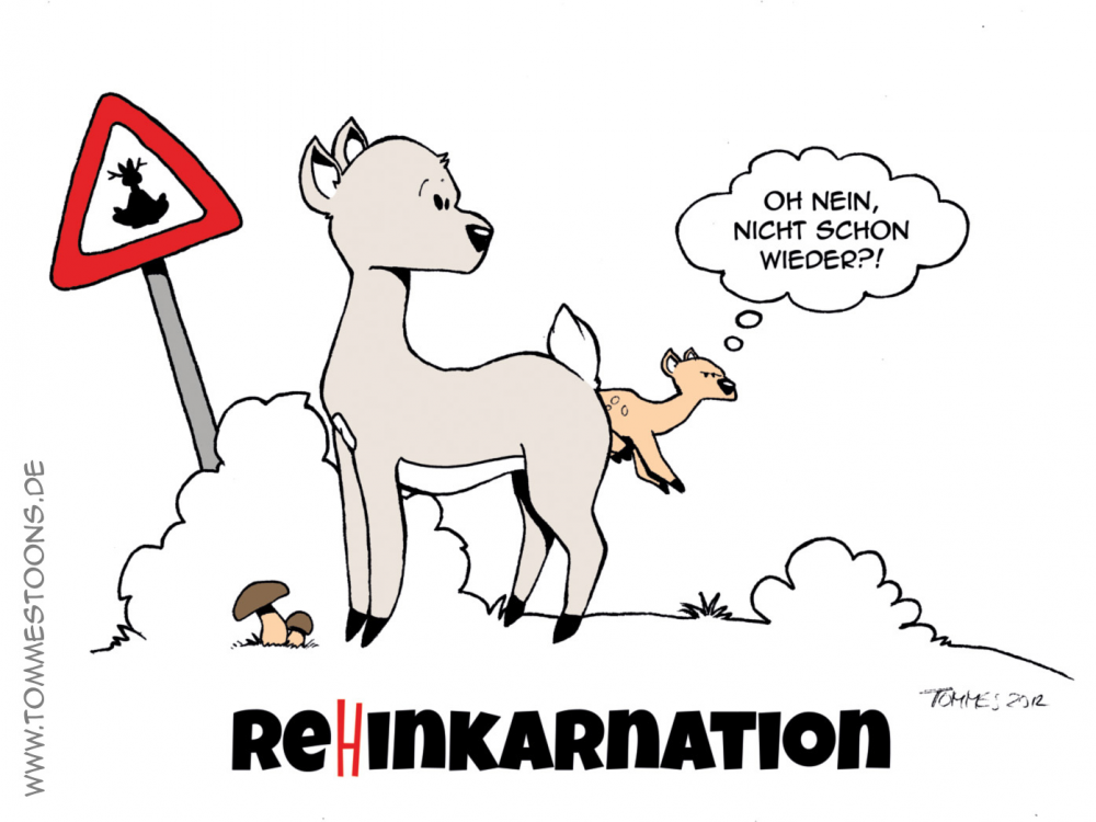 Cartoon: Reh-inkarnation 1