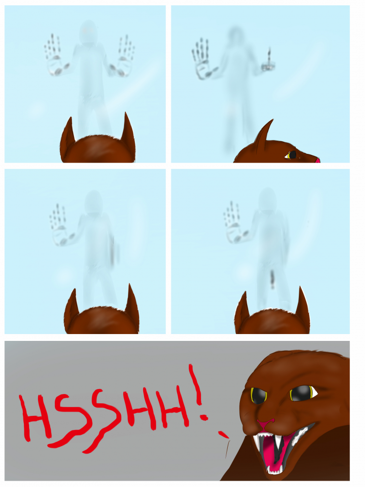 Cartoon: Why cats stare at walls 1