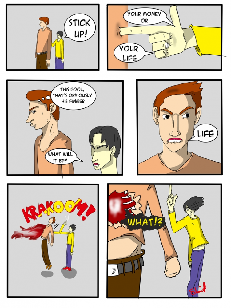Comic: stick up 1