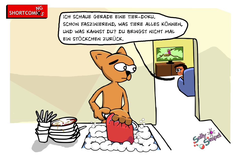 Cartoon: Abwasch 1