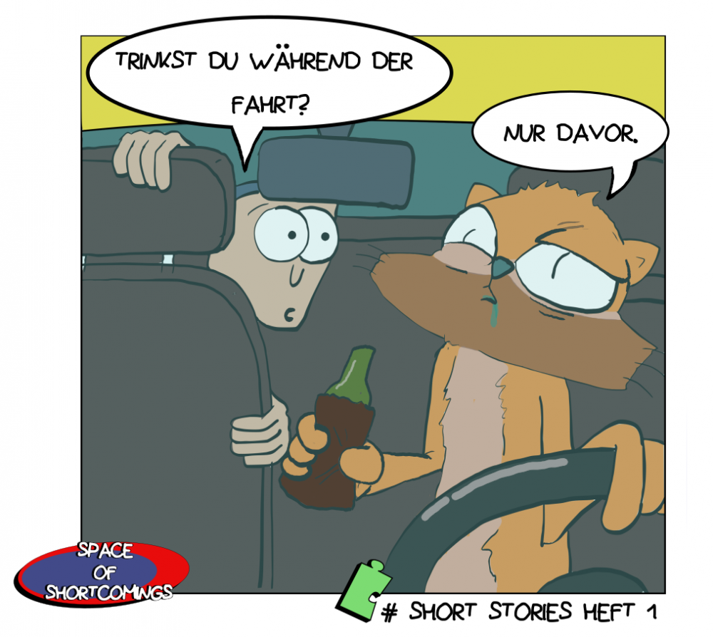 Cartoon: Nicht trinken und fahren 1