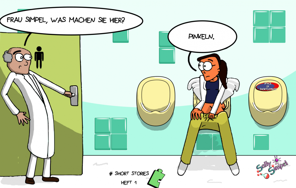 Cartoon: Hosen-Toilette 1