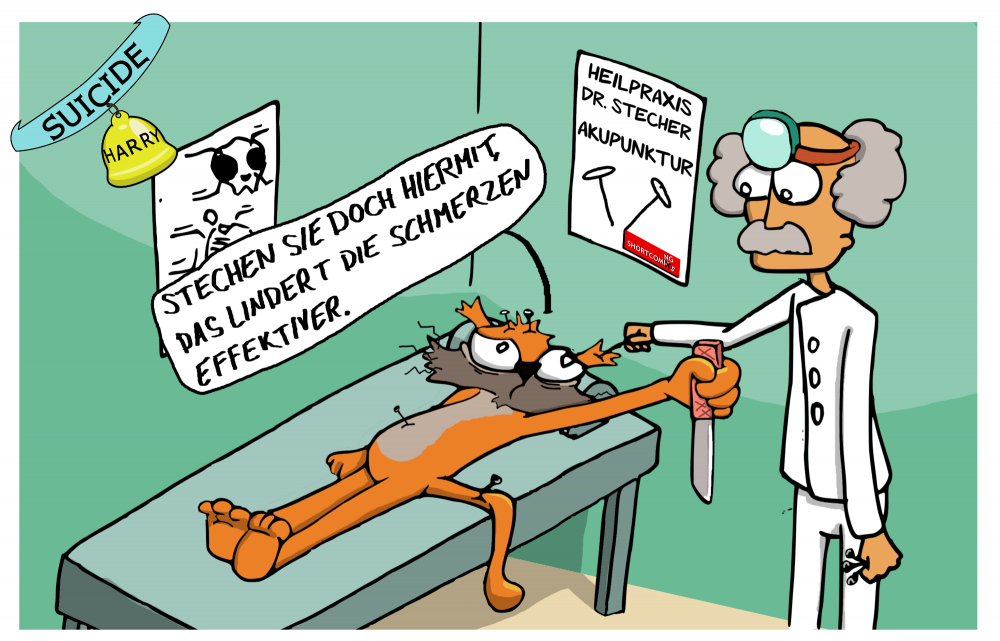 Cartoon: Akupunktur 1